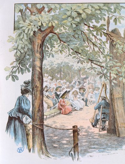 عرض الدمى في حدائق لوكسمبورج ، باريس بواسطة لوك باربوت دافراي